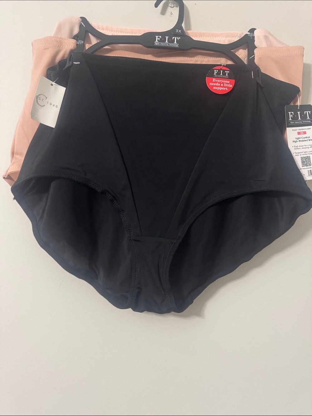 High-Waist Comfort Briefs – Black